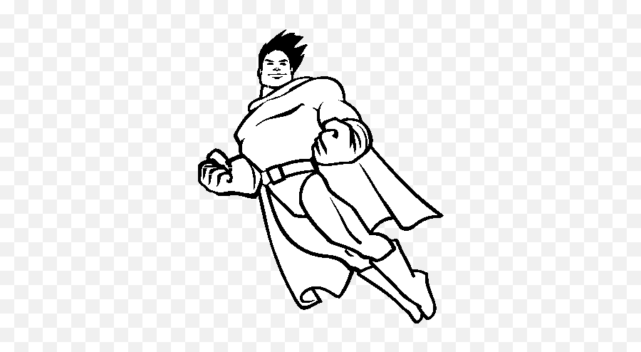 Superman Flying Coloring Page - Coloringcrewcom Dibujos De Superman Volando Png,Superman Flying Png