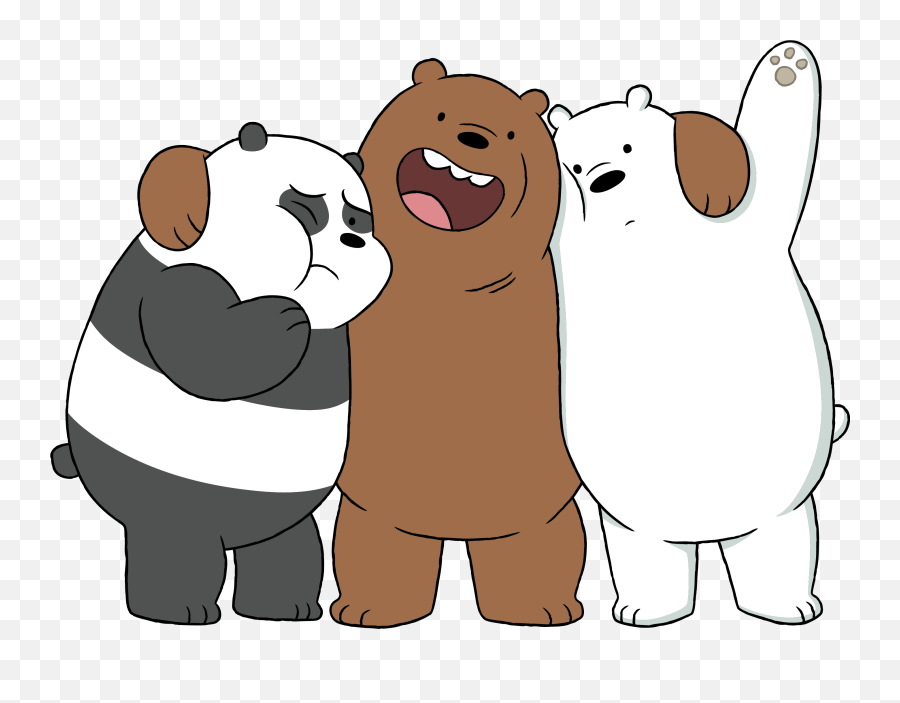 Cartoon Polar Bear Png - Grizz Panpan And Ice Bear,We Bare Bears Png