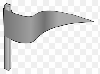 Waving Gray Flag Clip Art - Blank Gif 600x442 Clipart Wave Black And White png
