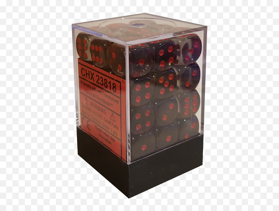 Chessex Smoke Translucent 12mm D6 - Box Png,Red Smoke Transparent