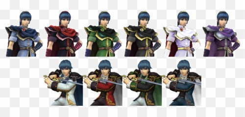 Project M Marth Skins - Marth Alternate Costumes Png,Marth Png