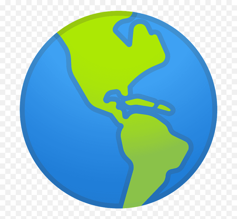 Globe Showing Americas Emoji Clipart Png