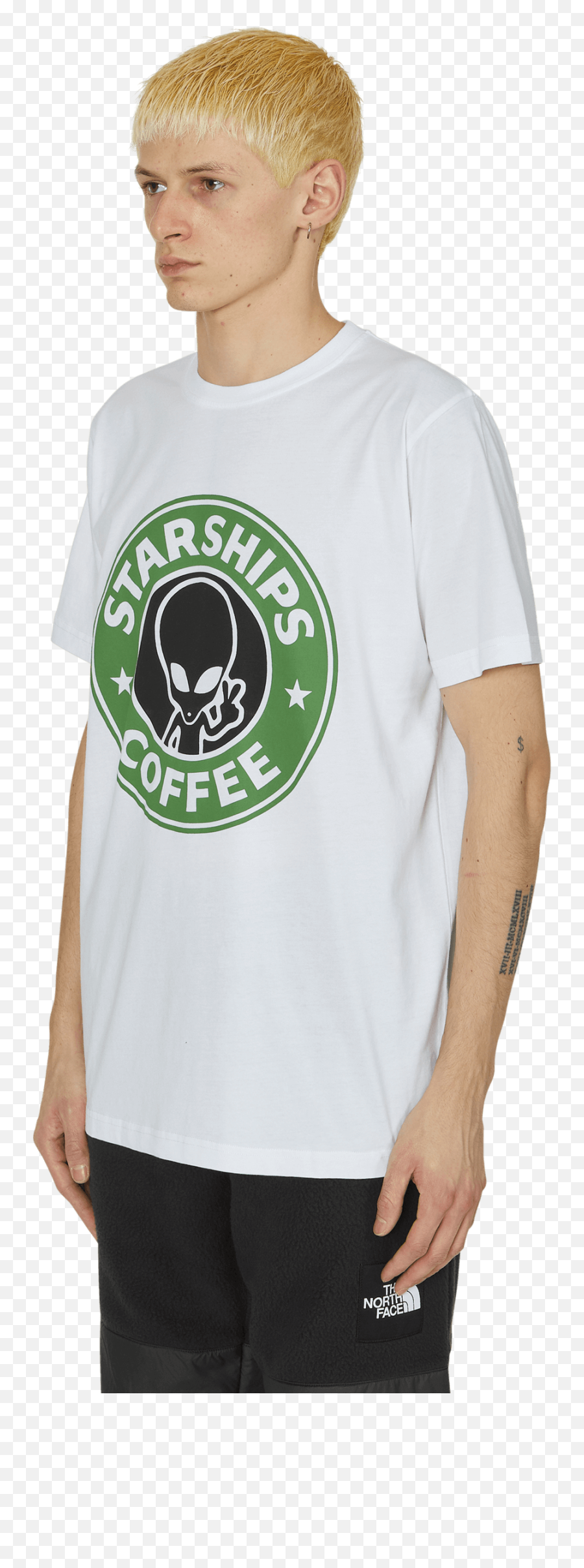 Sss World Corp Starbucks T - Buzz Cut Png,Starbucks Logo White