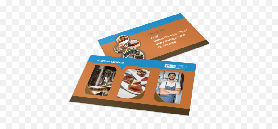 Catering Service Business Card Template Mycreativeshop - Graphic Design Png,Catering Logos