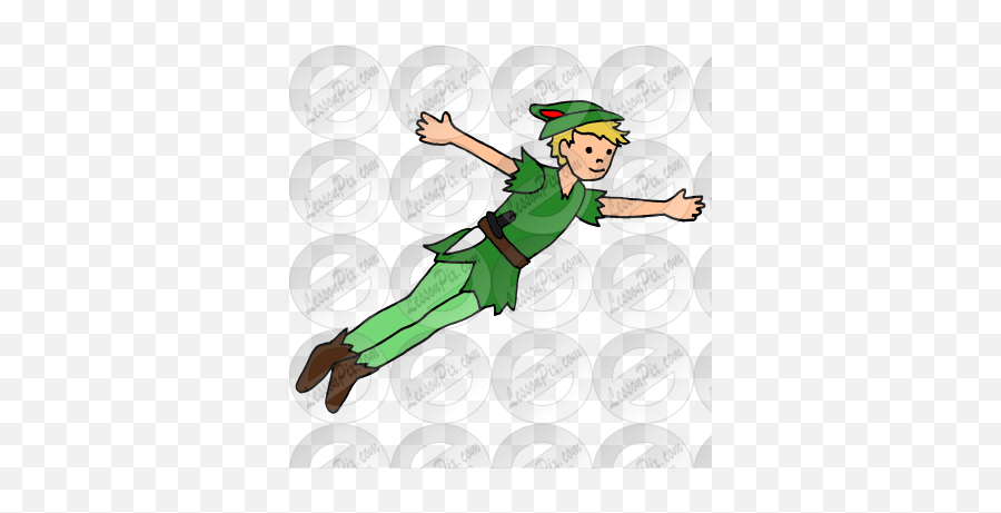 Peter Pan Picture For Classroom Therapy Use - Great Peter Fictional Character Png,Peter Pan Png