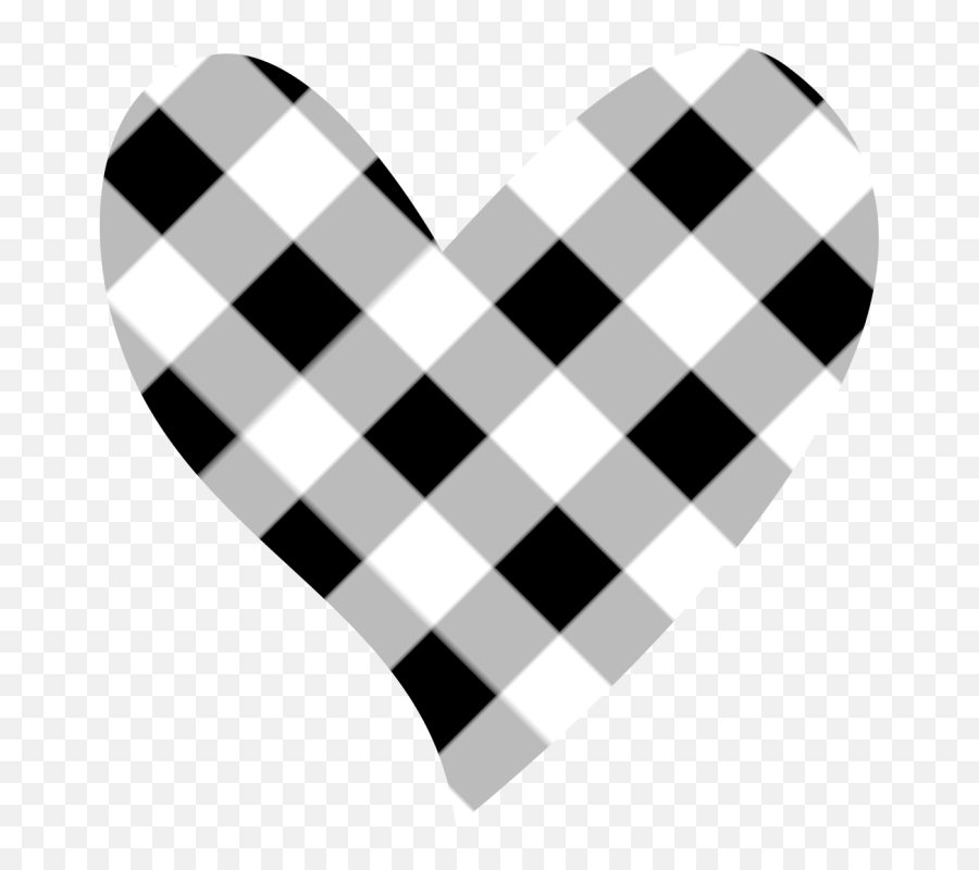 Heart Black And White Clipart Hearts - Black And White Heart Design Clipart Png,White Heart Png