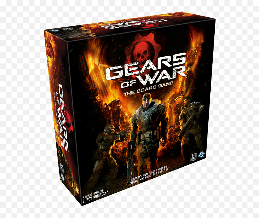 Box - Gearsofwarleft Pixelvulture Gears Of Wars The Board Game Png,Gears Of War 4 Png