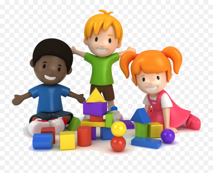 Png Kids Playing With Legos Clipart - Children Playing With Blocks Clip Art,Legos Png
