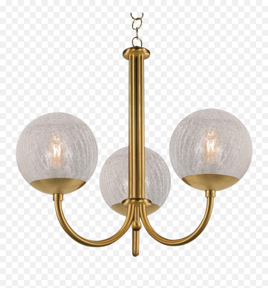 Oxford Brushed Brass 3 Arm Cracked Glass Globes Pendant Light - Chandelier Png,Cracked Glass Transparent Png