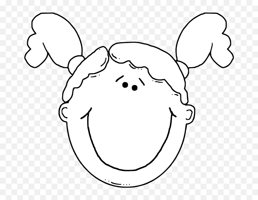 Girl Face Outline Clipart Free Download Transparent Png - Embarrassed Face Embarrassed Cartoon,Face Outline Png