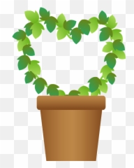 Ivy Molded Into A Heart Shape Clipart Free Download - Transparent png