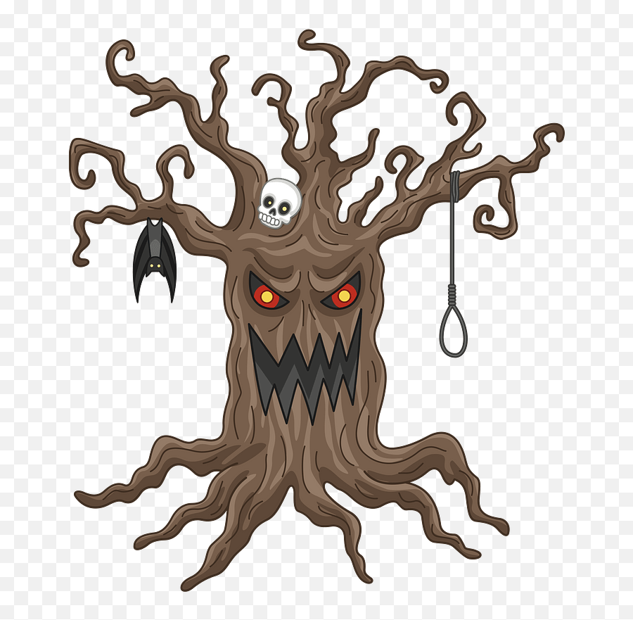 Haunted Tree Clipart Free Download Transparent Png Creazilla - Haunted Trees Clipart,Tree Transparent Png