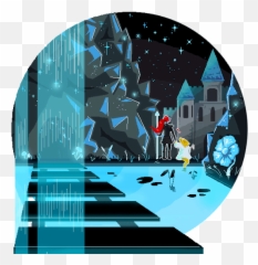 Undertale Alphys And Undyne Gif - Waterfall Background png