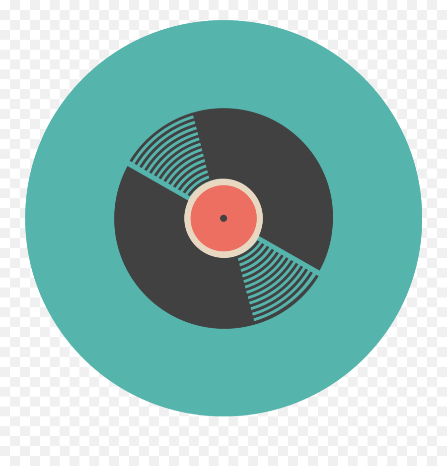 Free Music Flat Icon Vinyl Record - Transparent Vinyl Record Icon Png,Flat Image Icon