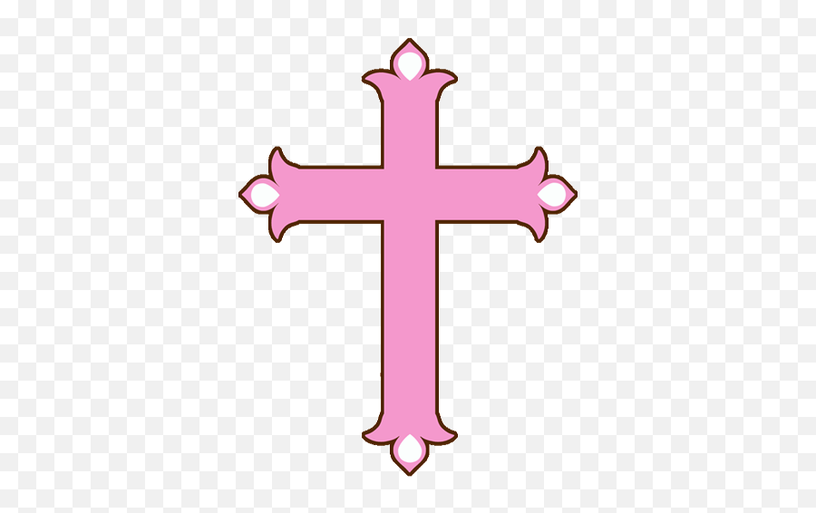 Transparent Pink Cross Hd - Christening Cross For Baby Girl Png,Cross Clipart Transparent Background