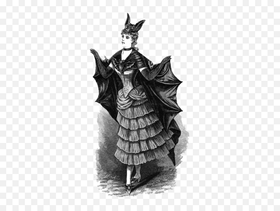 Goth Fashion - Victorian Bat Costume Png,Steve Mcqueen Fashion Icon