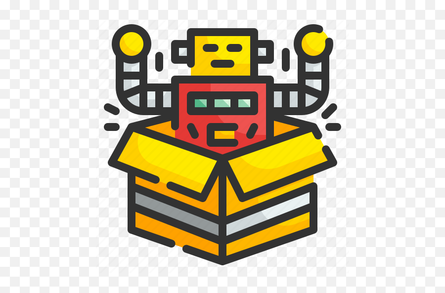 Toy Box Gift Surprise Robot - Happy Png,Toy Box Icon
