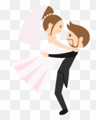 Romantic Groom Wedding Couple Bride People Icon - Animated Png