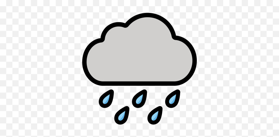 Does A Cloud Emoji Mean Clipart - Full Size Clipart Clipart Rain No Background Png,Smiley Icon Meanings