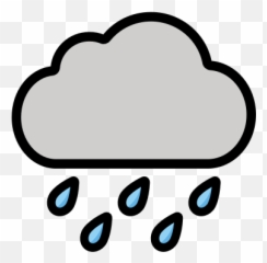 Does A Cloud Emoji Mean Clipart - Full Size Rain No Background png