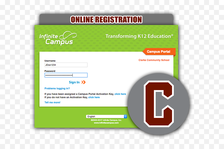 Clarke Community Schools Takes Registration Online - Infinite Campus Png,Poof Png
