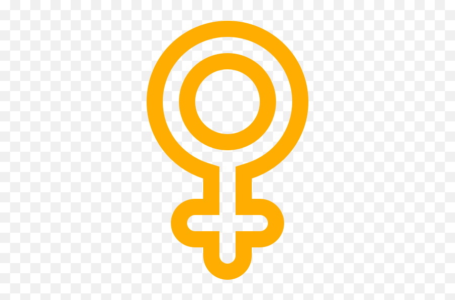 Woman Icon Png Symbol Yellow - Women Gender Png,Girl Icon