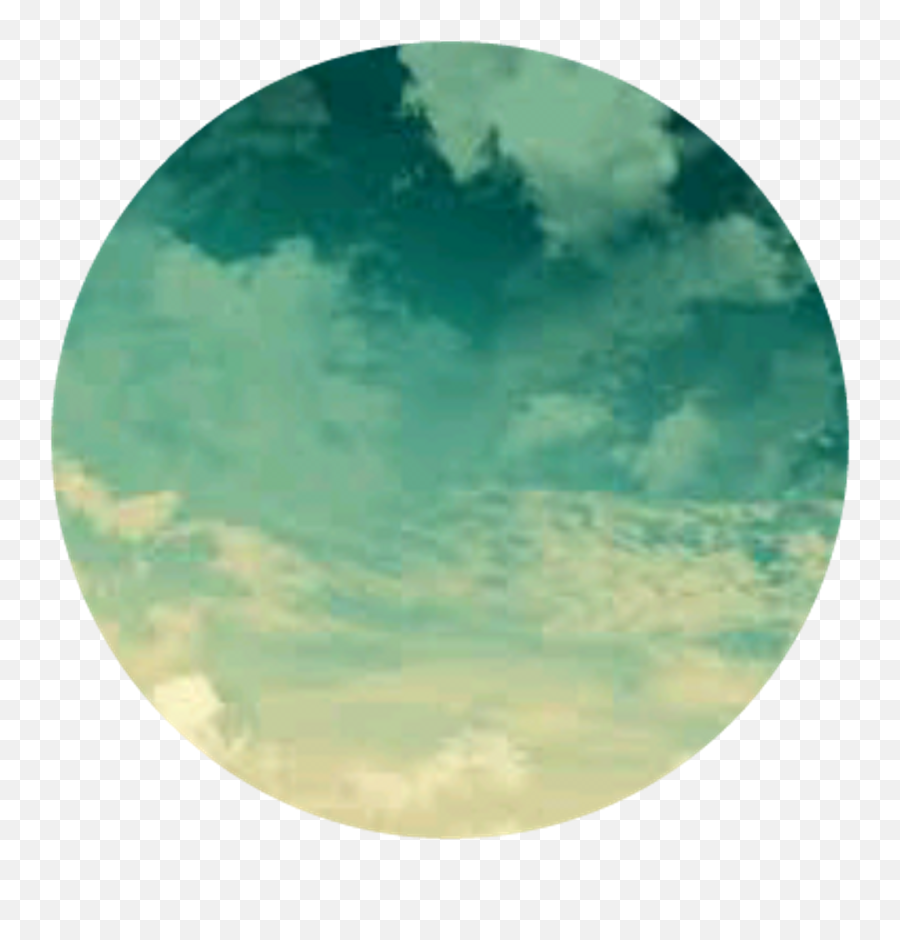 Circle Green Grunge Ombre Clouds Cloud - Transparent Green Aesthetic Circle Png,Green Circle Png