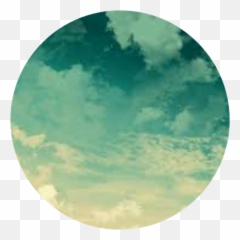 Circle Green Grunge Ombre Clouds - Transparent Aesthetic png