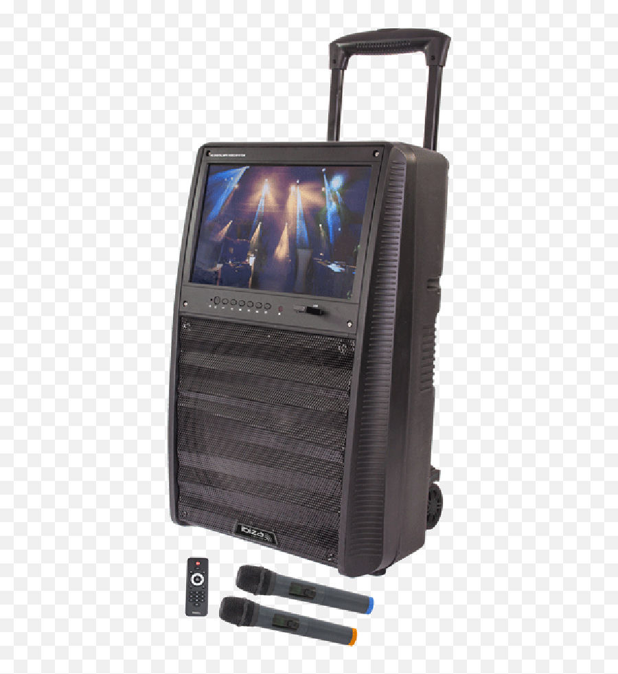 Stand - Alone Pa System 1230cm 800w With 15color Tft Screen Bluetooth Remote Control U0026 2 X Uhf Mics Karaoke Pa Portable System Png,Karaoke Png