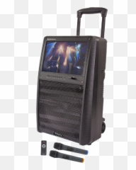 Stand - Alone Pa System 1230cm 800w With 15color Tft Screen Bluetooth Remote Control U0026 2 X Uhf Mics Karaoke Pa Portable System Png,Karaoke Png