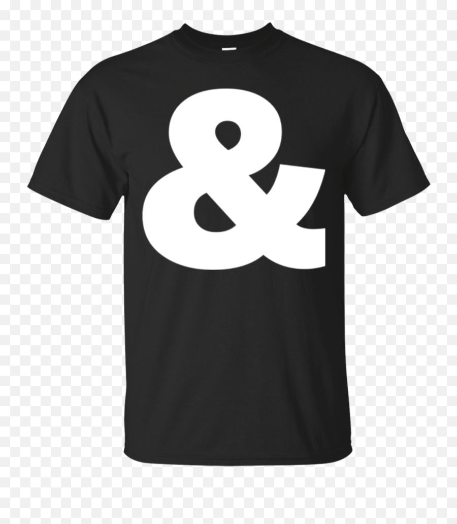 And Sign U0026 Ampersand Symbol Alphabet Initial Tee Shirt - Run Dmc Font Png,Ampersand Icon