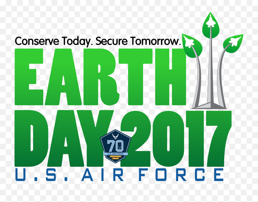 Air Force Earth Day Logo 2017 - Poster Png,Earth Day Logo