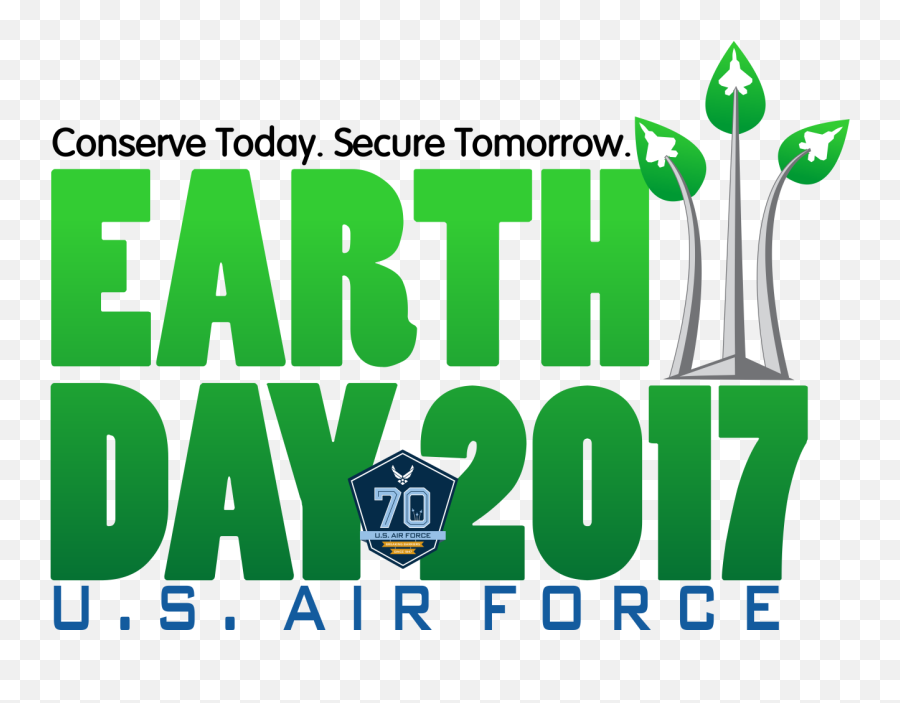 Air Force Earth Day Logo 2017 - Poster Png,Earth Day Logo - free ...