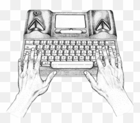 Typing Machine Transparent Png Images - On A Typewriter