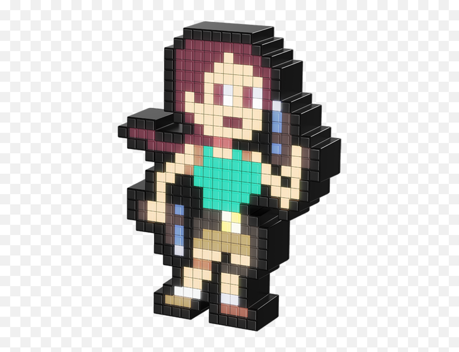 Pdp Pixel Pals Tomb Raider Classic Lara Croft Light Up Display 041 - Lara Croft Pixel Pals Png,Lara Croft Transparent