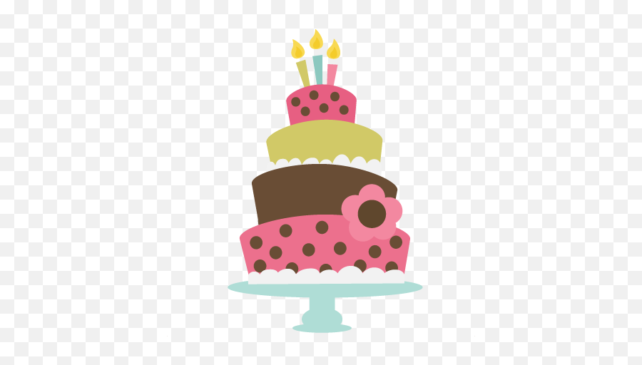 Birthday Cake Free Png Transparent - Girl Birthday Cake Clip Art,Birthday Cake Clipart Transparent Background