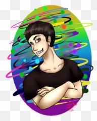 Brendon Urie First Drawing By Moondragon2000 - Fur Clip Art Png,Brendon Urie Png