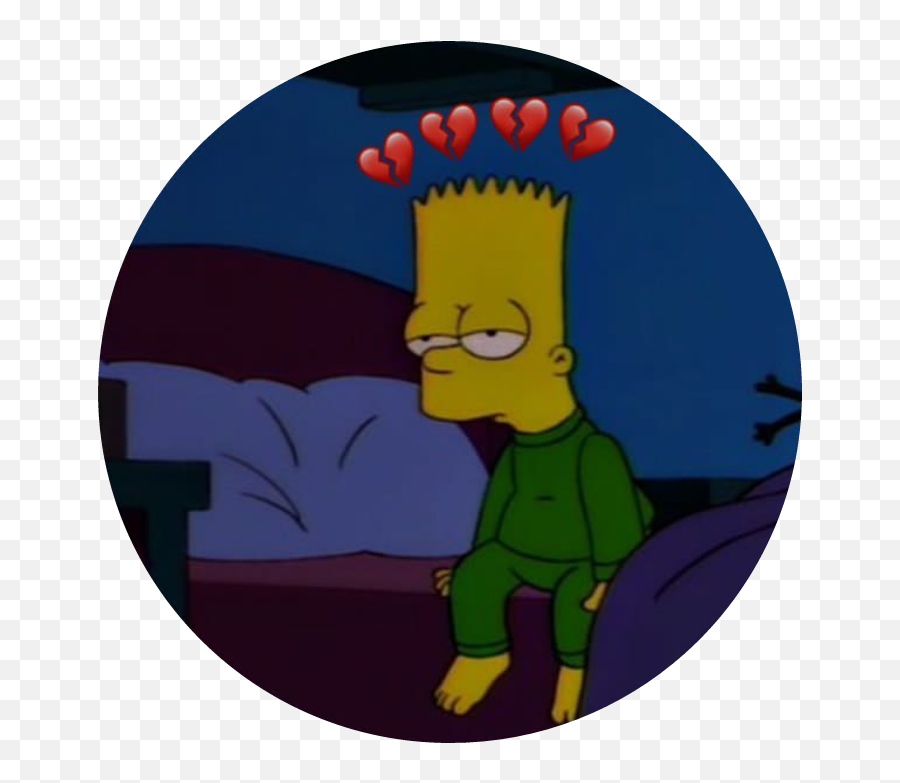 Download Bart Character Fictional Sadness Simpson Cartoon - Bart Simpson Mood Png,Character Png