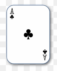 Ace Of Clubs - Playing Cards png