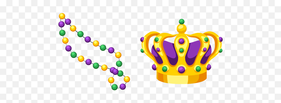 Mardi Gras Beads And Crown Cursor U2013 Custom Browser - Tiara Png,Mardi Gras Beads Png