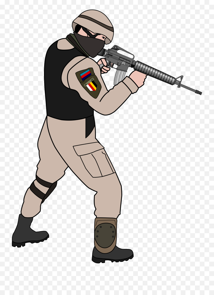 Defensive Of His Owner A Comfy Kind Restless - Soldier Pointing Gun Clipart Png,Man With Gun Png