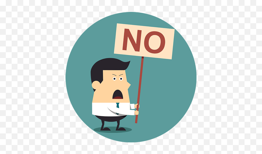 Transparent Saying No - Saying No To A Client Png,No Png