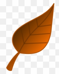 Brown Autumn Leaf Vector Art - Free Clip png