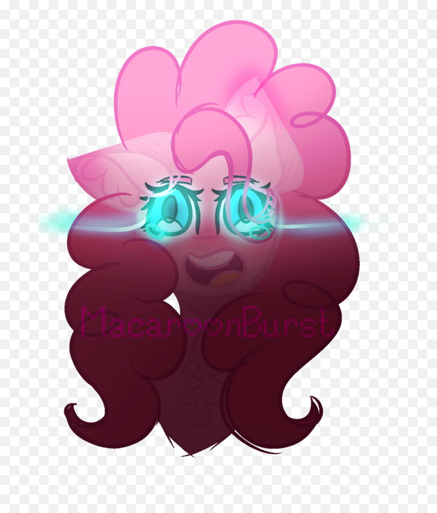 Glowing Eyes Png - Macaroonburst Bust Glowing Eyes Pinkie Illustration,Pinkie Pie Transparent