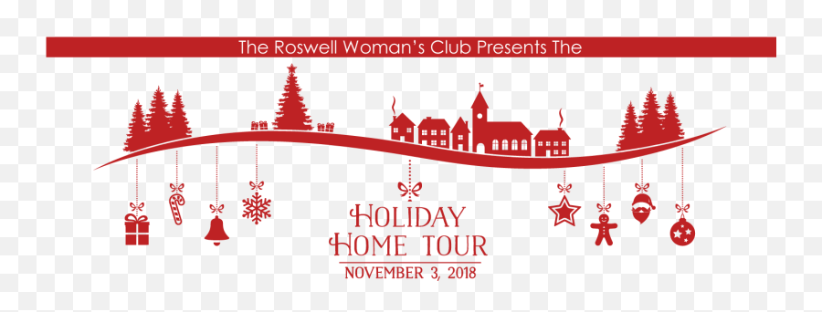 Download Holiday Home Tour Banner - Reindeer And Santa Claus Salvation Army Adopt A Family Png,Home Silhouette Png