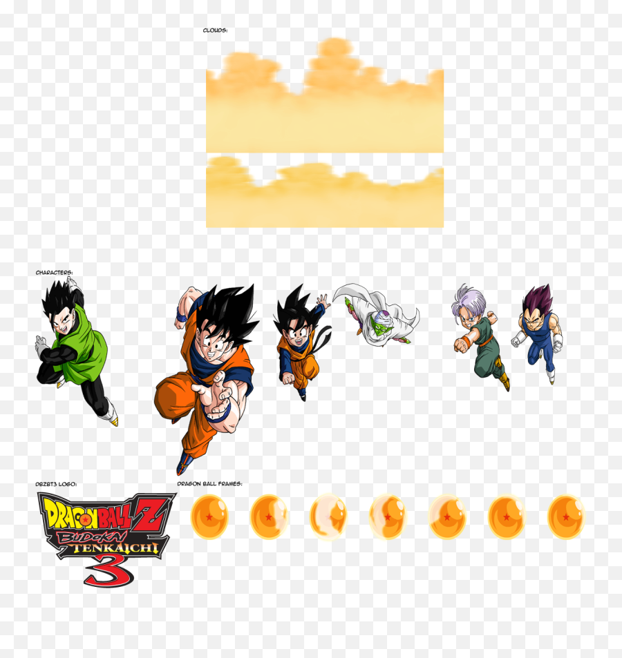 Playstation 2 Dragon Ball Z Budokai Tenkaichi 3 Title Dragon Ball Budokai 3 Sprites Png Free Transparent Png Images Pngaaa Com