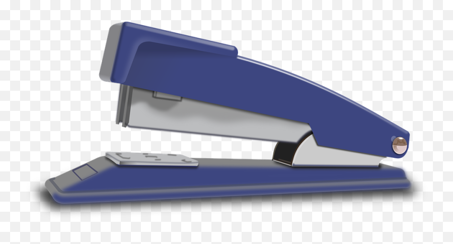 Stapler Office Blue - Stapler Clip Art Png,Stapler Png