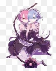 Re Zero Ram And Rem Render - Rem And Ram Png,Rem Png