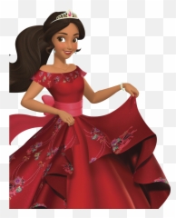 Avalor Red Dress Clipart Png Download - Elena De Avalor Png,Elena Of Avalor Png