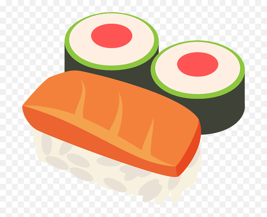 Sushi Emoji Clipart - Sushi Emoji Png,Sushi Clipart Png